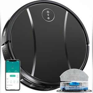 Smart Black Robotic Vacuum Cleaner Vacuum Robot Cleaner
